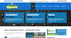 Desktop Screenshot of basementwaterproofingetc.com